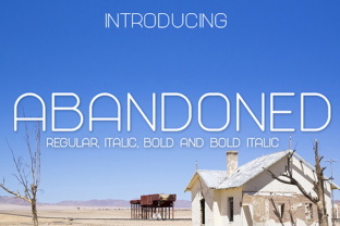 Abandoned Typeface: A Clean Sans Serif for Editorial Design
