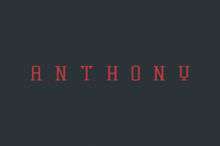 Anthony Typeface: A Modern Serif for Digital Streetwear Branding