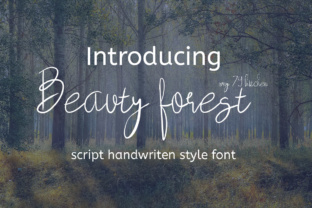 Beauty Forest: A Calm Handwritten Font for Brand Identity