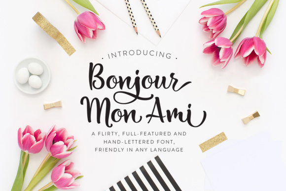 Bonjour Mon Ami: The Sweet Curvy Script for Modern Web Design