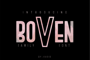 Boven: A Modern Masculine Font for Bold Brand Identity