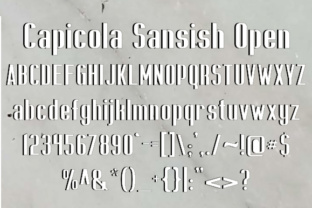 Capicola Sansish Open: Bold Display Fonts for Crafters