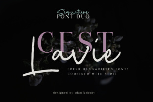 Cest Lavie Duo: A Handwritten Serif for Relaxed Digital Branding