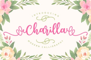 Charilla Script Handwritten Font for Elegant Craft Designs