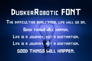DuskerRobotic: The Techno Typeface for Bold Digital Branding
