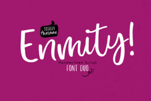 Enmity: A Striking Handwritten Script Font for Editorial Design