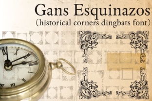 Gans Esquinazos: A Decorative Dingbat Font for Ornate Branding