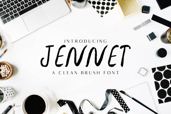 Jennet Family: The Brush Script Typeface for Authentic Campaign Design