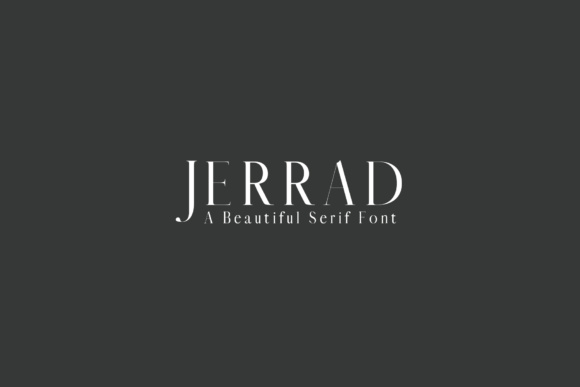 Jerrad: A Modern Serif Typeface for Editorial Branding