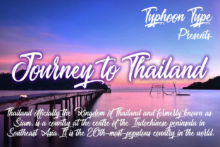 Journey to Thailand Typeface for Editorial Design