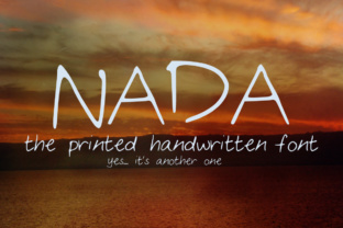 Nada: A Simple Handwritten Font for Your Creative Designs