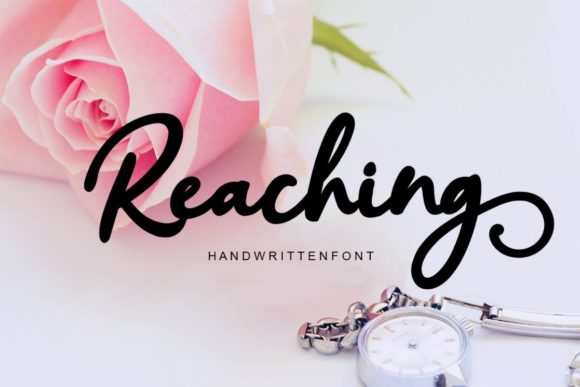 Reaching Script Typeface for Modern Brand Identity