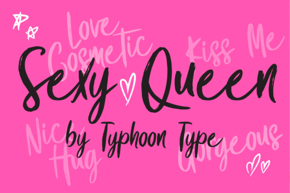 Sexy Queen Dry Brush Stroke Font for Fashion Branding
