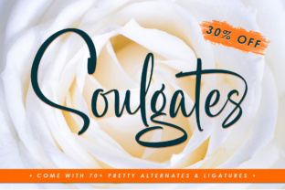Soulgates Brush Script Typeface Review for Makers