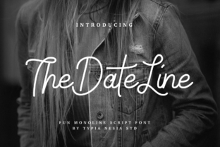 The Date Line: A Fun Monoline Script Font for Editorial Design