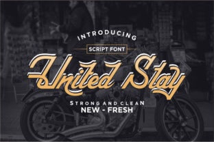 United Stay: A Strong Script Handwritten Font for Crafters