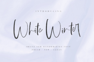White WInter: A Script Handwritten Typeface for Elegant Crafts