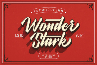 Wonder Stark Typeface for Bold Handmade Branding