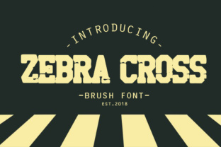 Zebra Cross: A Bold Brush Font for Handmade Brands