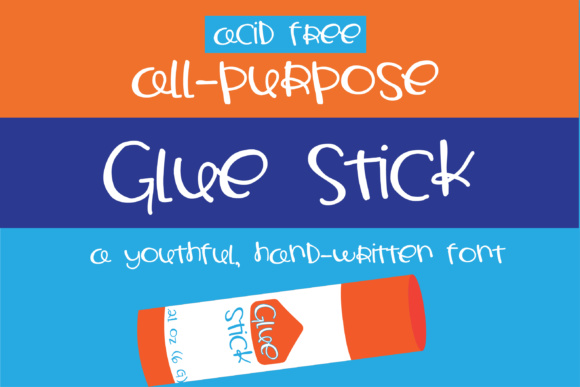 ZP Glue Stick: The Whimsical Hand-Lettered Font for Youthful Branding